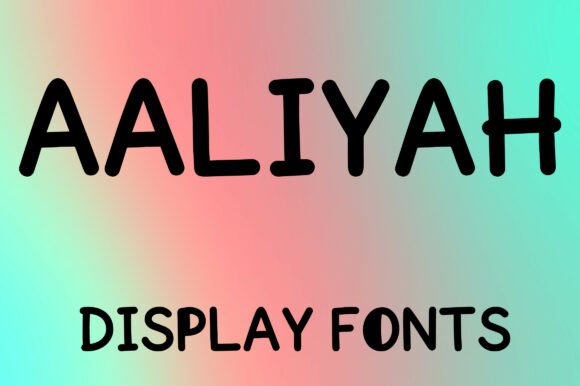 Aaliyah Font: A Playful Display Typeface for Creative Branding