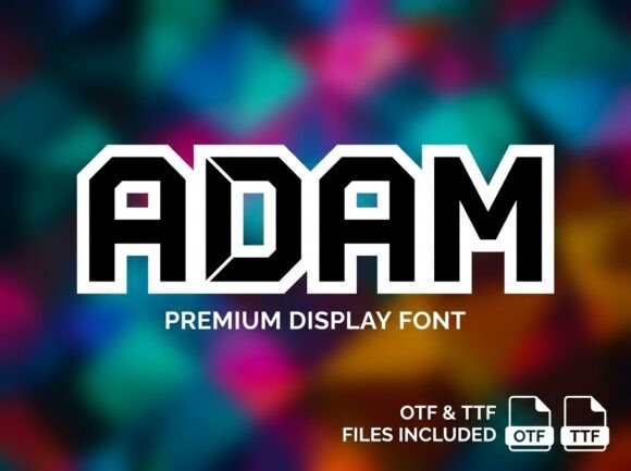 Adam Font: A Display Typeface for Editorial Design