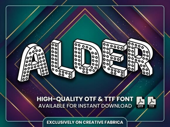 Alder: The Show-Stopping Display Typeface for Bold Branding