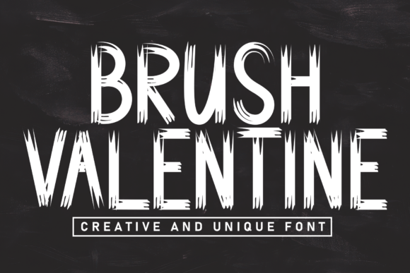 Brush Valentine Typeface for Branding Projects