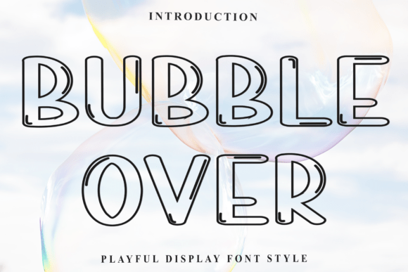 Bubble Over Font for Creative Branding Projects