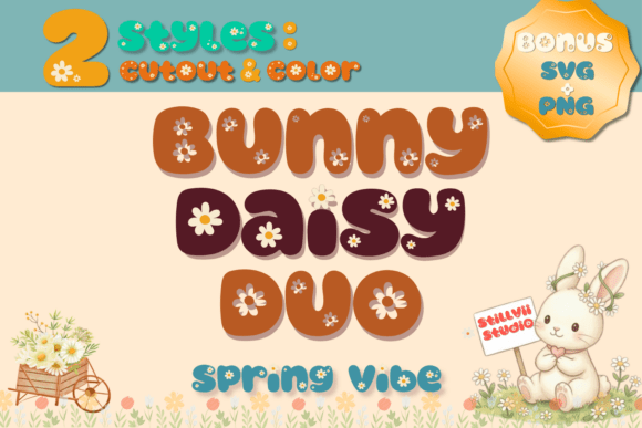 Bunny Daisy Duo: A Spring-Inspired Display Font for Campaigns
