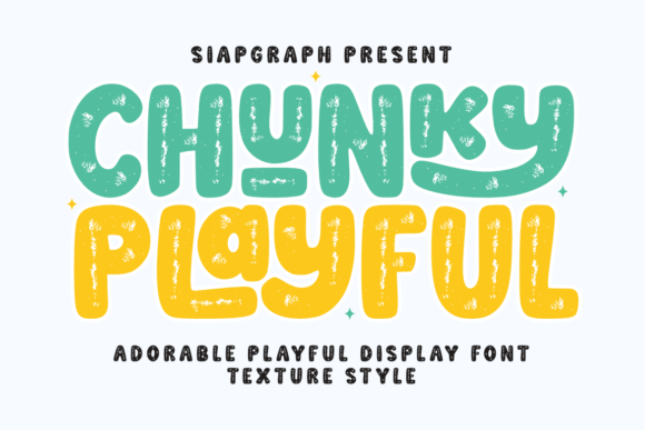 Chunky Playful Texture: A Font That Brings Ideas to Life
