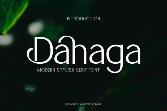 Dahaga Font for High-Fashion Visual Storytelling