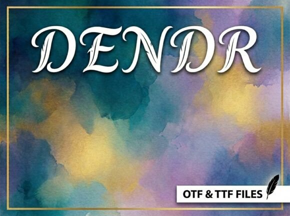 Dendr: A Stunning Decorative Display Font for Editorial Design