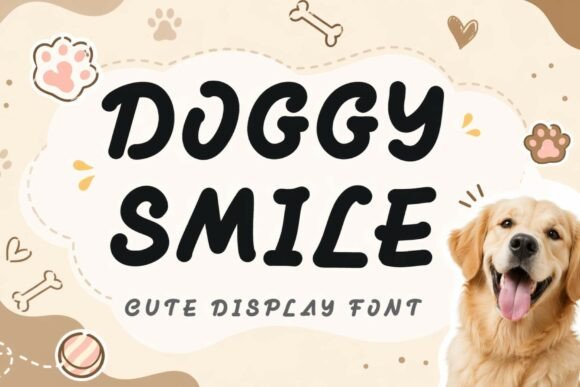 Doggy Smile Display Font Review for Editorial Design