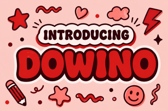Dowino Typeface: A Playful Display Font for Kid-Friendly Editorial Design