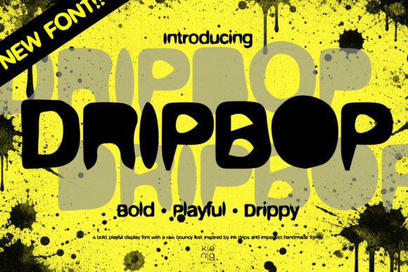 Dripbop Font: A Playful Display Type for Bold Designs