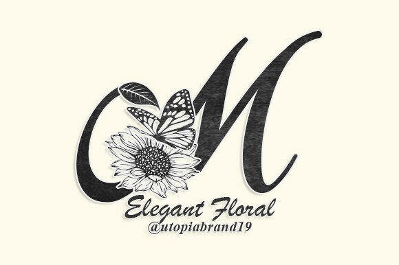 Elegant Floral Monogram Typeface for Campaign Design