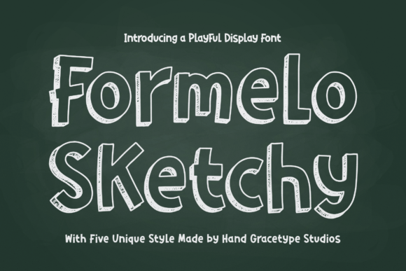 Formelo Sketchy: A Hand-Drawn Typeface for Creative Publishing