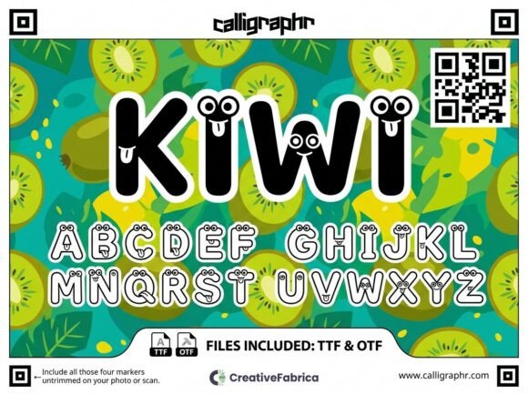 Kiwi: The Zesty Display Font for Handmade Branding and Labels