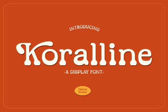 Koralline Font: A Playful Display Typeface for Creative Branding