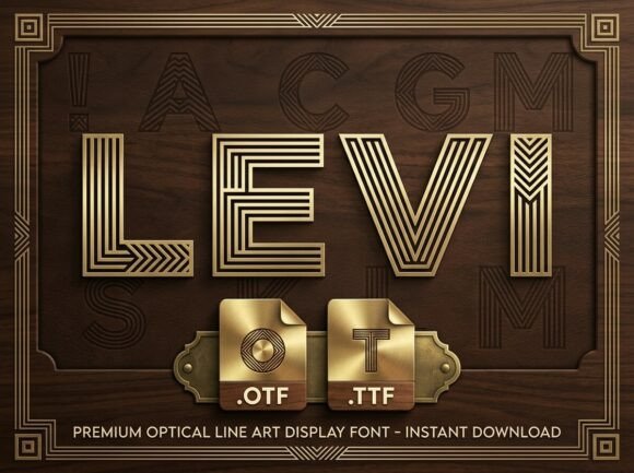 Levi Font: A Modern Display Typeface for Creative Makers