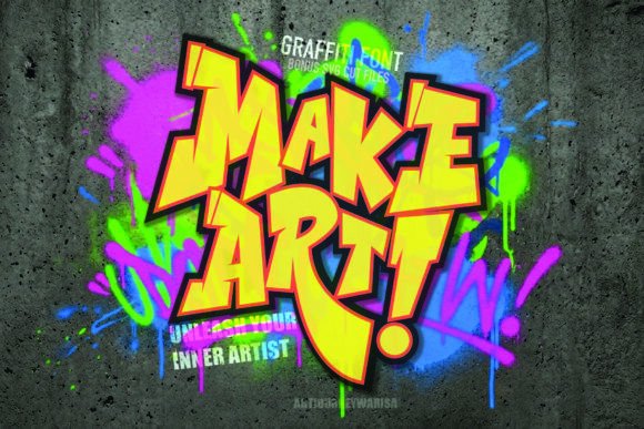 Make Art Font: A Bold Typeface for Creative Rebellion