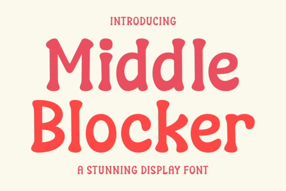 Middle Blocker Display Font for Bold and Friendly Web Design
