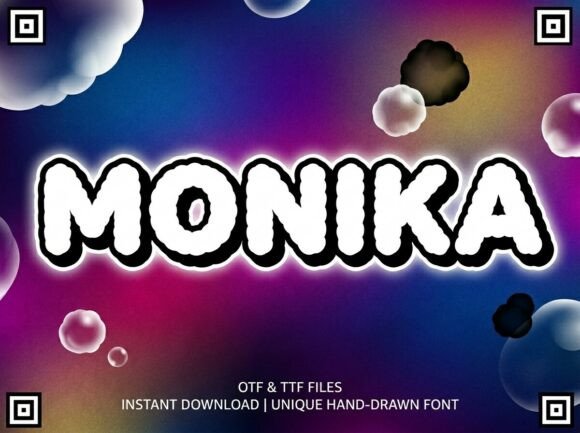 Monika Font: A Decorative Typeface for Creative Makers