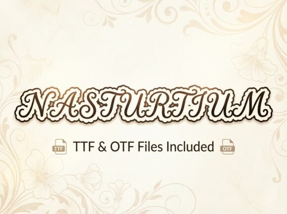 Nasturtium Font Review: A Dreamlike Typeface for Creative Branding