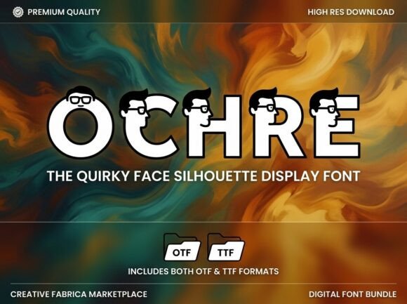 Ochre Typeface: A Bold Display Font for Maker Branding