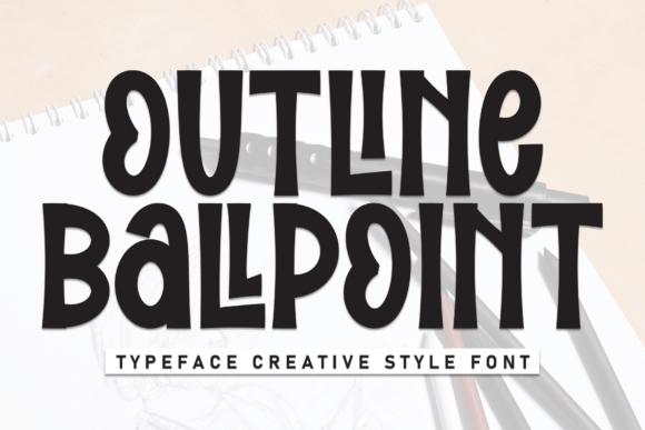 Outline Ballpoint Font: Whimsical Elegance for Editorial Design