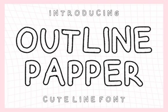 Outline Papper Font for Bold, Whimsical Campaigns