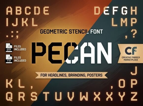 Pecan Typeface Review: A Stunning Decorative Display Font for Bold Branding