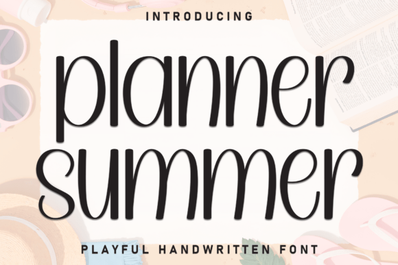 Planner Summer: A Handcrafted Display Font for Creative Makers
