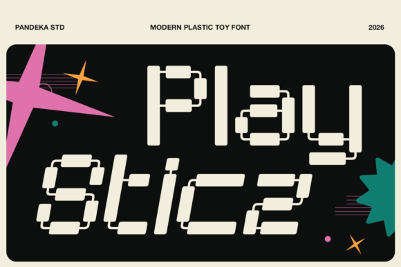 Play Sticz: A Modular Display Font for Playful Brand Identities