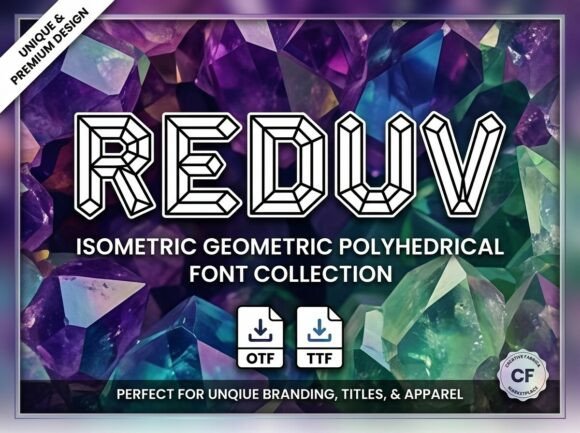 Reduv: A Monumental Display Typeface for Bold Craft Designs