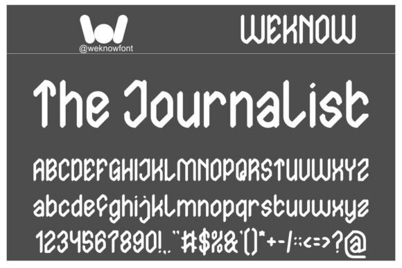 The Journalist: A Sharp-Edged Display Typeface for Editorial Design
